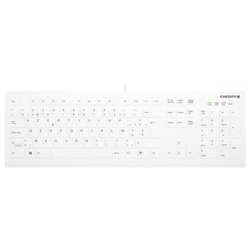 Contour Design Active Key AK-C8112 näppäimistö Lääketieteellinen USB QWERTY puola Valkoinen