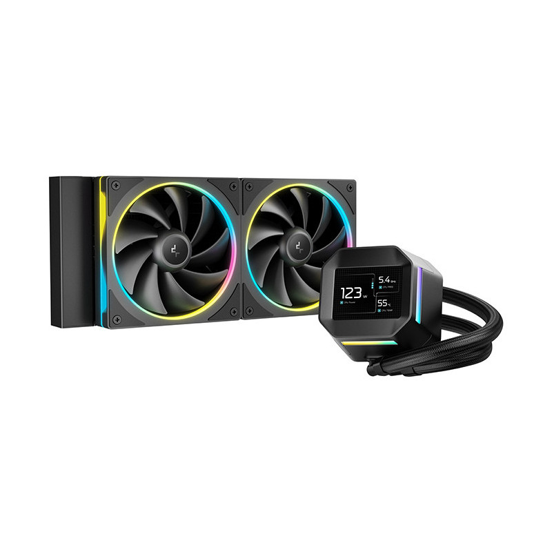 DeepCool LM240 Suoritin Nestejäähdytyspakkaus 12 cm musta 1 kpl