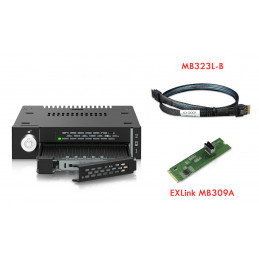 Icy Dock ToughArmor MB834MK-B V2 SSD-kotelo musta