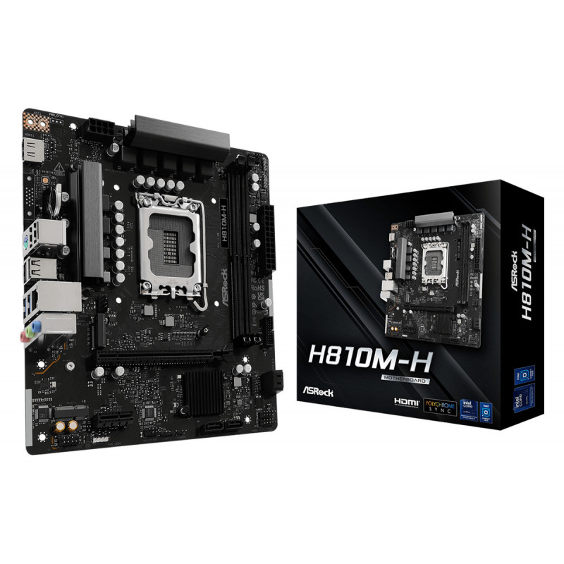 Asrock H810M-H Intel H810 LGA 1851 (Socket V1) mikro ATX