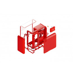 HYTE X50 MID TOWER CASE CHERRY