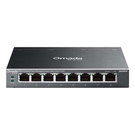 76 90 TP Link Omada ES208GP Verkkokytkin Hallittu L2 Gigabit Et 