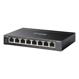 TP-Link Omada ES208GP verkkokytkin Hallittu L2 Gigabit Ethernet (10 100 1000) Power over Ethernet -tuki DIN rail musta