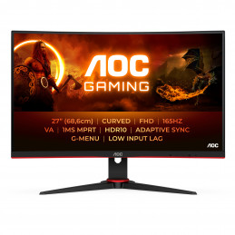 AOC G2 C27G2E BK tietokoneen litteä näyttö 68,6 cm (27") 1920 x 1080 pikseliä Full HD musta, Punainen