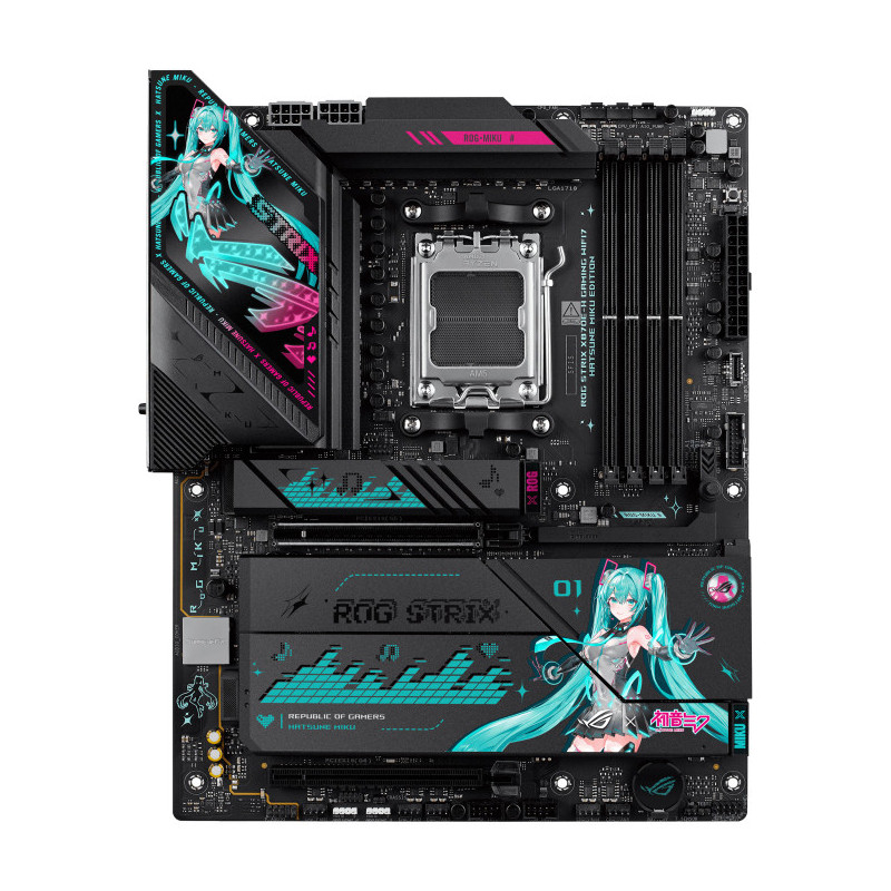 ASUS ROG STRIX X870E-H GAMING WIFI7 HATSUNE MIKU EDITION AMD X870E Pistoke AM5 ATX