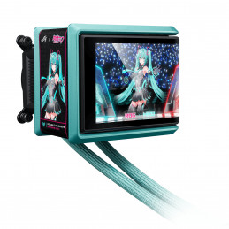 ASUS ROG RYUO IV 360 ARGB Hatsune Miku Edition Suoritin All-in-one-nesteenjäähdytin 12 cm musta, Turkoosi