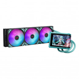 ASUS ROG RYUO IV 360 ARGB Hatsune Miku Edition Suoritin All-in-one-nesteenjäähdytin 12 cm musta, Turkoosi