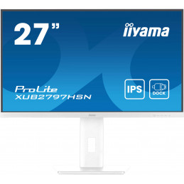 iiyama ProLite XUB2797HSN-W2 tietokoneen litteä näyttö 68,6 cm (27") 1920 x 1080 pikseliä Full HD LED Valkoinen