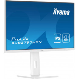 iiyama ProLite XUB2797HSN-W2 tietokoneen litteä näyttö 68,6 cm (27") 1920 x 1080 pikseliä Full HD LED Valkoinen