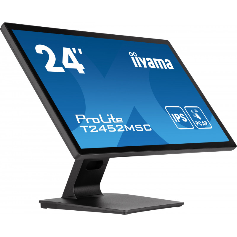 iiyama ProLite T2452MSC-B1AG tietokoneen litteä näyttö 60,5 cm (23.8") 1920 x 1080 pikseliä Full HD LED Kosketusnäyttö musta