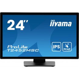 iiyama ProLite T2452MSC-B1AG tietokoneen litteä näyttö 60,5 cm (23.8") 1920 x 1080 pikseliä Full HD LED Kosketusnäyttö musta