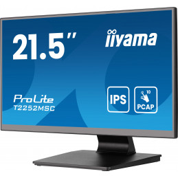 iiyama ProLite T2252MSC-B2AG tietokoneen litteä näyttö 54,6 cm (21.5") 1920 x 1080 pikseliä Full HD LCD Kosketusnäyttö musta