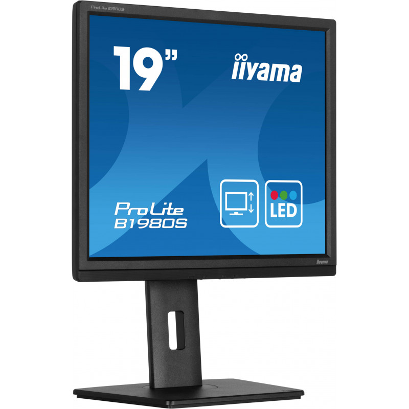 iiyama ProLite B1980S-B1 tietokoneen litteä näyttö 48,3 cm (19") 1280 x 1024 pikseliä VGA LED musta
