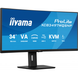 iiyama ProLite XCB3497WQSNP-B1 tietokoneen litteä näyttö 86,4 cm (34") 3440 x 1440 pikseliä UltraWide Quad HD LED musta