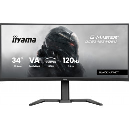 iiyama GCB3482WQSU-B1 tietokoneen litteä näyttö 86,4 cm (34") 3440 x 1440 pikseliä UltraWide Quad HD LED musta