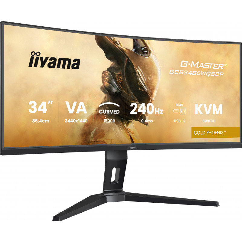 iiyama G-MASTER GCB3486WQSCP-B1 tietokoneen litteä näyttö 86,4 cm (34") 3440 x 1440 pikseliä UltraWide Quad HD musta