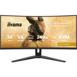 iiyama G-MASTER GCB3486WQSCP-B1 tietokoneen litteä näyttö 86,4 cm (34") 3440 x 1440 pikseliä UltraWide Quad HD musta