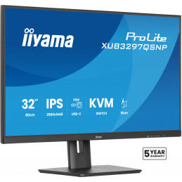 iiyama ProLite XUB3297QSNP-B1 tietokoneen litteä näyttö 81,3 cm (32") 2560 x 1440 pikseliä Quad HD LED musta