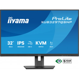 iiyama ProLite XUB3297QSNP-B1 tietokoneen litteä näyttö 81,3 cm (32") 2560 x 1440 pikseliä Quad HD LED musta