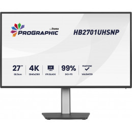 iiyama PROGRAPHIC HB2701UHSNP-B1 tietokoneen litteä näyttö 68,6 cm (27") 3840 x 2160 pikseliä 4K Ultra HD LCD musta