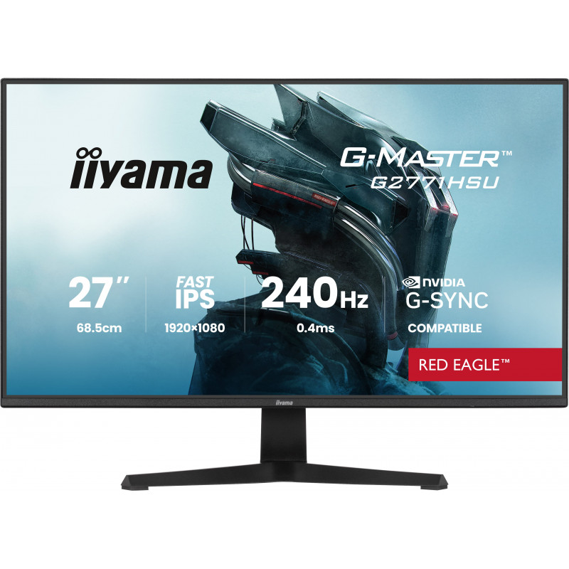 iiyama G-MASTER G2771HSU-B1 tietokoneen litteä näyttö 68,6 cm (27") 1920 x 1080 pikseliä Full HD musta