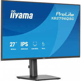 iiyama ProLite XB2796QSC-B1 tietokoneen litteä näyttö 68,6 cm (27") 2560 x 1440 pikseliä Quad HD LED musta