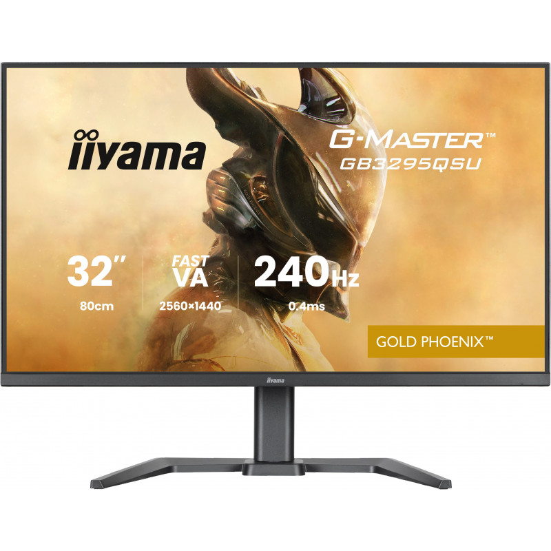 iiyama G-MASTER GB3295QSU-B1 tietokoneen litteä näyttö 80 cm (31.5") 2560 x 1440 pikseliä Quad HD LED musta