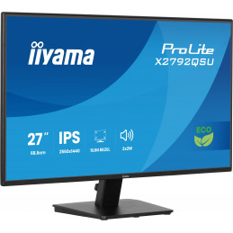 iiyama ProLite X2792QSU-B1 tietokoneen litteä näyttö 68,6 cm (27") 2560 x 1440 pikseliä Quad HD LED musta