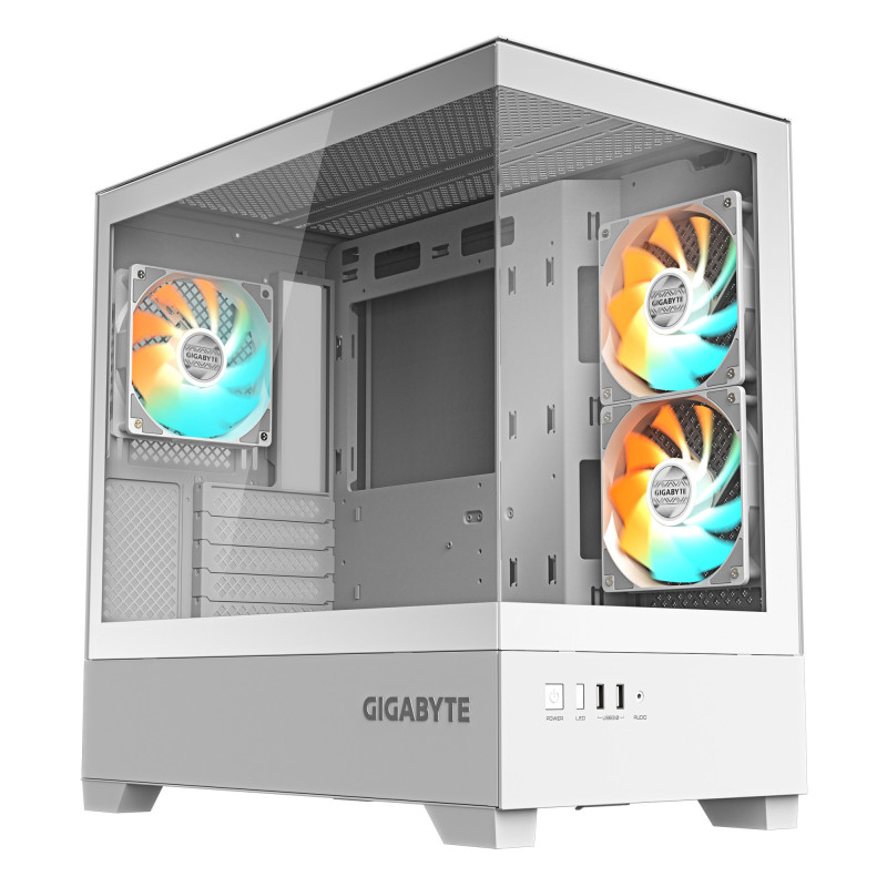 GIGABYTE C201 PANORAMIC ICE Midi Tower Valkoinen