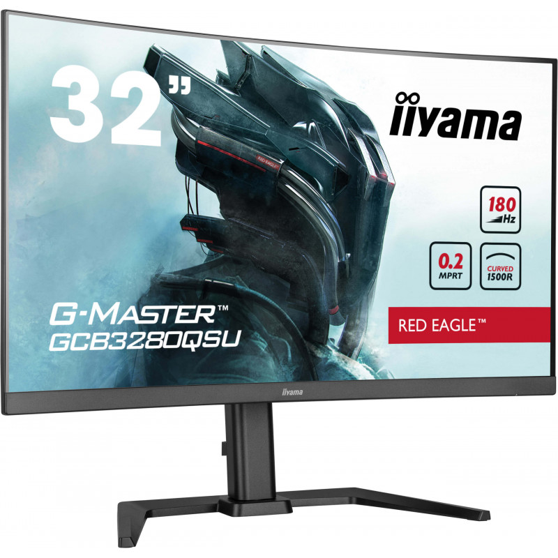 iiyama G-MASTER GCB3280QSU-B2 tietokoneen litteä näyttö 80 cm (31.5") 2560 x 1440 pikseliä Dual QHD LED musta