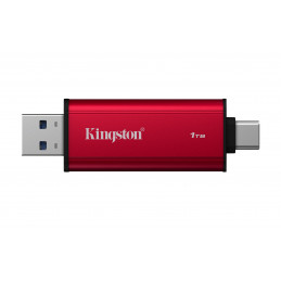 Kingston Technology Dual Portable 1 TB USB Type-A   USB Type-C 3.2 Gen 2 (3.1 Gen 2) musta, Punainen