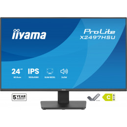 iiyama ProLite X2497HSU-B1 tietokoneen litteä näyttö 60,5 cm (23.8") 1920 x 1080 pikseliä Full HD LED musta