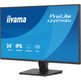 iiyama ProLite X2497HSU-B1 tietokoneen litteä näyttö 60,5 cm (23.8") 1920 x 1080 pikseliä Full HD LED musta