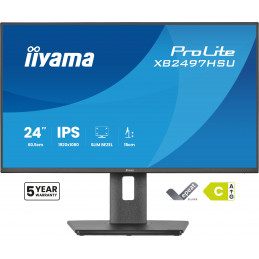 iiyama ProLite XB2497HSU-B1 tietokoneen litteä näyttö 60,5 cm (23.8") 1920 x 1080 pikseliä Full HD LED musta