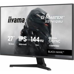 iiyama G-MASTER G2741QSU-B1 tietokoneen litteä näyttö 68,6 cm (27") 2560 x 1440 pikseliä 4K Ultra HD QLED musta