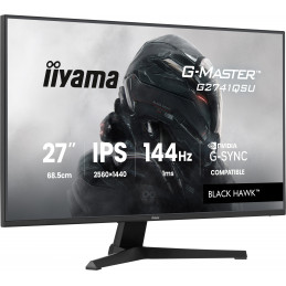 iiyama G-MASTER G2741QSU-B1 tietokoneen litteä näyttö 68,6 cm (27") 2560 x 1440 pikseliä 4K Ultra HD QLED musta