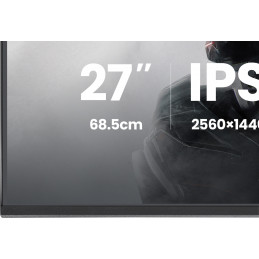 iiyama G-MASTER G2741QSU-B1 tietokoneen litteä näyttö 68,6 cm (27") 2560 x 1440 pikseliä 4K Ultra HD QLED musta