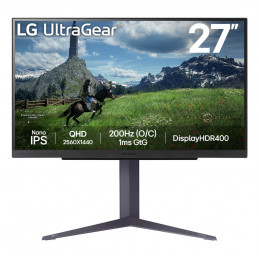 LG 27GS85QX-B tietokoneen litteä näyttö 68,6 cm (27") 2560 x 1440 pikseliä Quad HD LCD musta