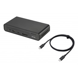 ASUS Triple Display USB-C Dock Duo DC301 Langallinen musta
