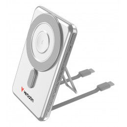 Verbatim 32276 akku- ja paristolaturi 5000 mAh Langaton lataaminen Hopea