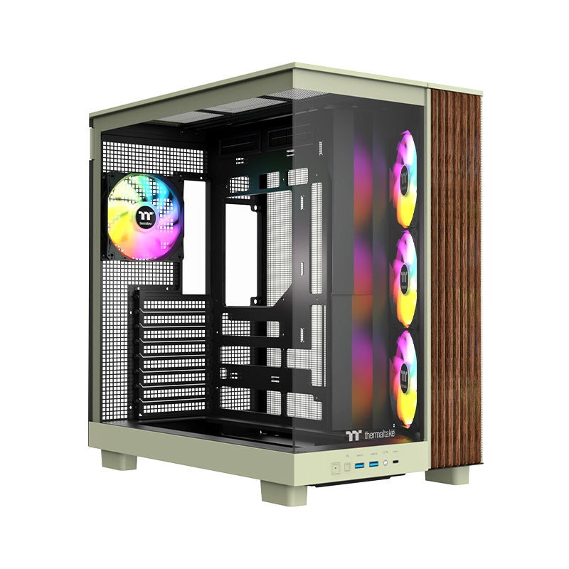 Thermaltake CA-11E-00MEWN-WS tietokonekotelo Midi Tower Vihreä