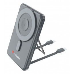 Verbatim 32251 akku- ja paristolaturi 5000 mAh Langaton lataaminen Harmaa