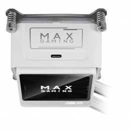ASUS MAX Gaming LC 360 ARGB LCD White Edition Suoritin All-in-one-nesteenjäähdytin 12 cm Valkoinen