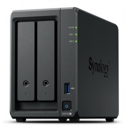 Synology DiskStation DS725+ NAS- ja tallennuspalvelimet Ryzen Embedded R1600 4 GB DDR4 0 TB musta