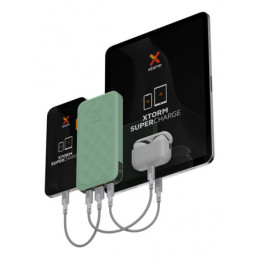 Xtorm FS5103U akku- ja paristolaturi Litium polymeeri (LiPo) 10000 mAh Vihreä