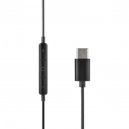 Streetz C220-BLK kuulokkeet ja kuulokemikrofoni Langallinen In-ear Puhelut Musiikki USB Type-C musta