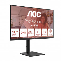 AOC E4 Q32E4U tietokoneen litteä näyttö 80 cm (31.5") 2560 x 1440 pikseliä Quad HD LED musta