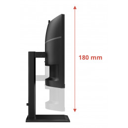 AOC E4 CU34E4CW tietokoneen litteä näyttö 86,4 cm (34") 3440 x 1440 pikseliä UltraWide Quad HD LED musta
