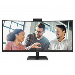 AOC E4 CU34E4CW tietokoneen litteä näyttö 86,4 cm (34") 3440 x 1440 pikseliä UltraWide Quad HD LED musta