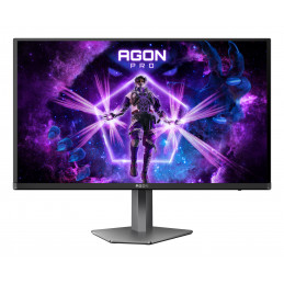 AOC AGON PRO AG276QKD2 tietokoneen litteä näyttö 67,3 cm (26.5") 2560 x 1440 pikseliä Quad HD QD-OLED musta, Harmaa